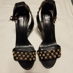Black 4 inch heels, size 8